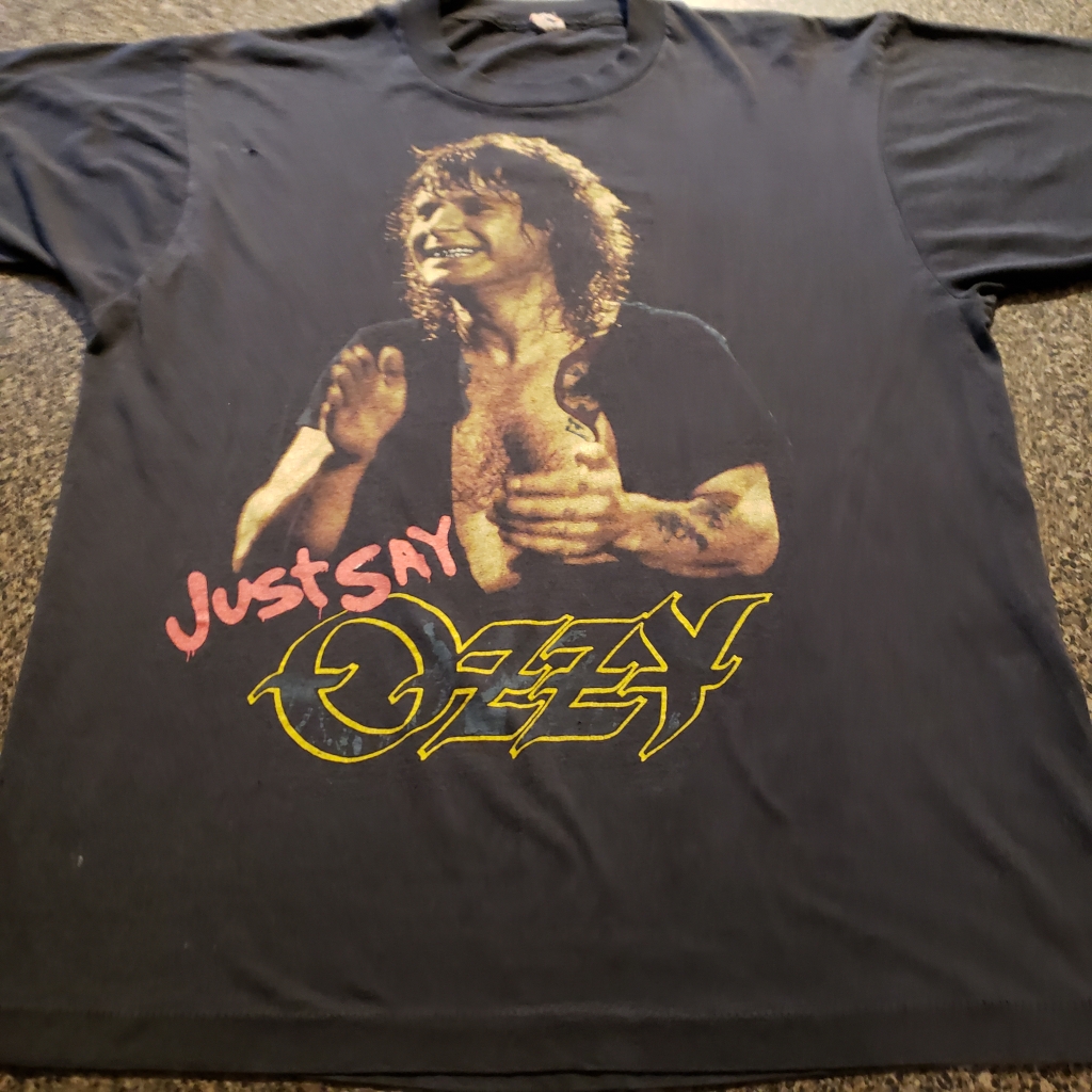 vintage just say ozzy t-shirt
