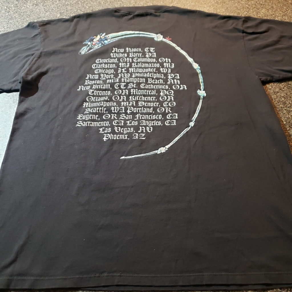 Vintage 1995 Black Sabbath Forbidden tour alternate back