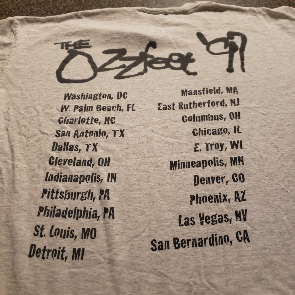 Vintage 1997 The Ozzfest T-Shirt Back