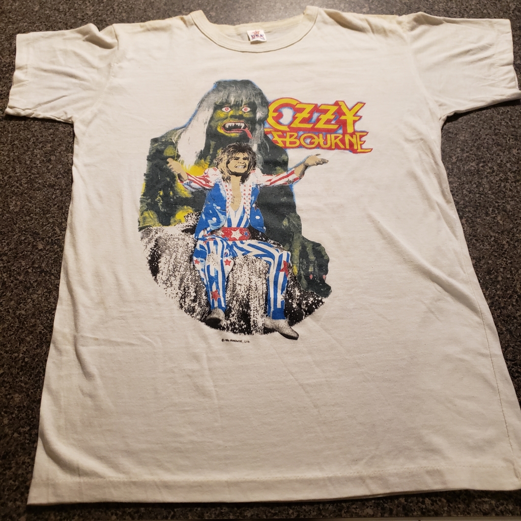 vintage 1986 ozzy osbourne ultimate sin t-shirt front