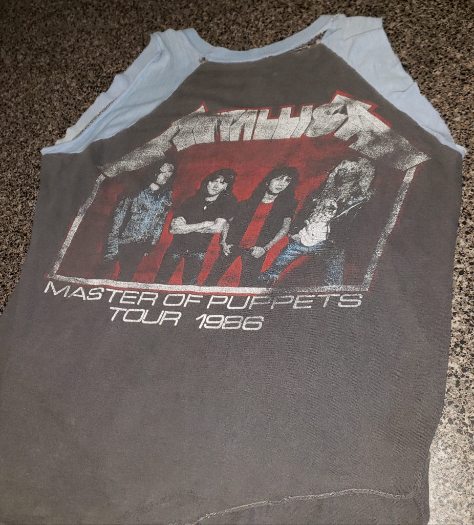 Vintage Ozzy Ultimate Sin tour tee with Metallica as support 1986 back