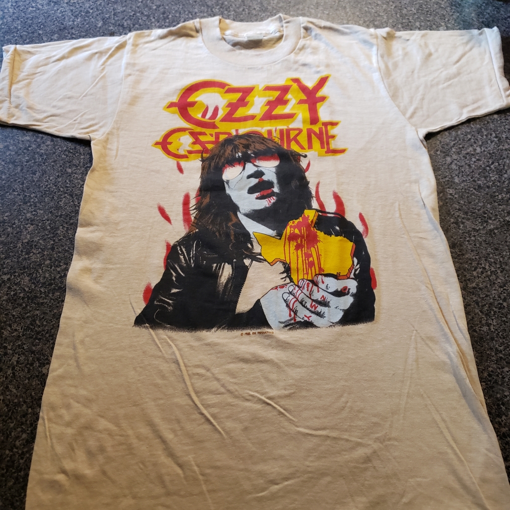 Vintage Ozzy Osbourne Diary of a Madman Texas Tour T-Shirt