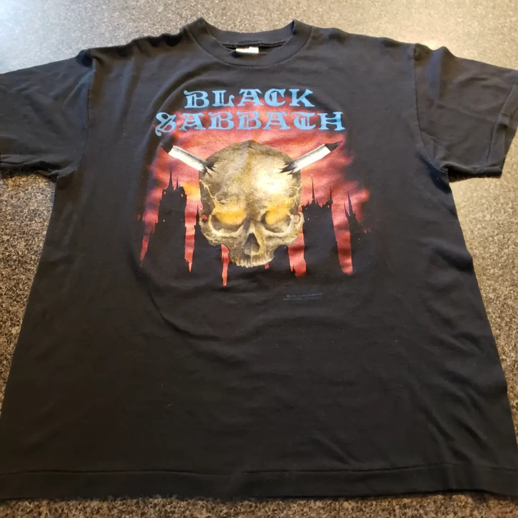 vintage black sabbath headless cross 1989 t-shirt front