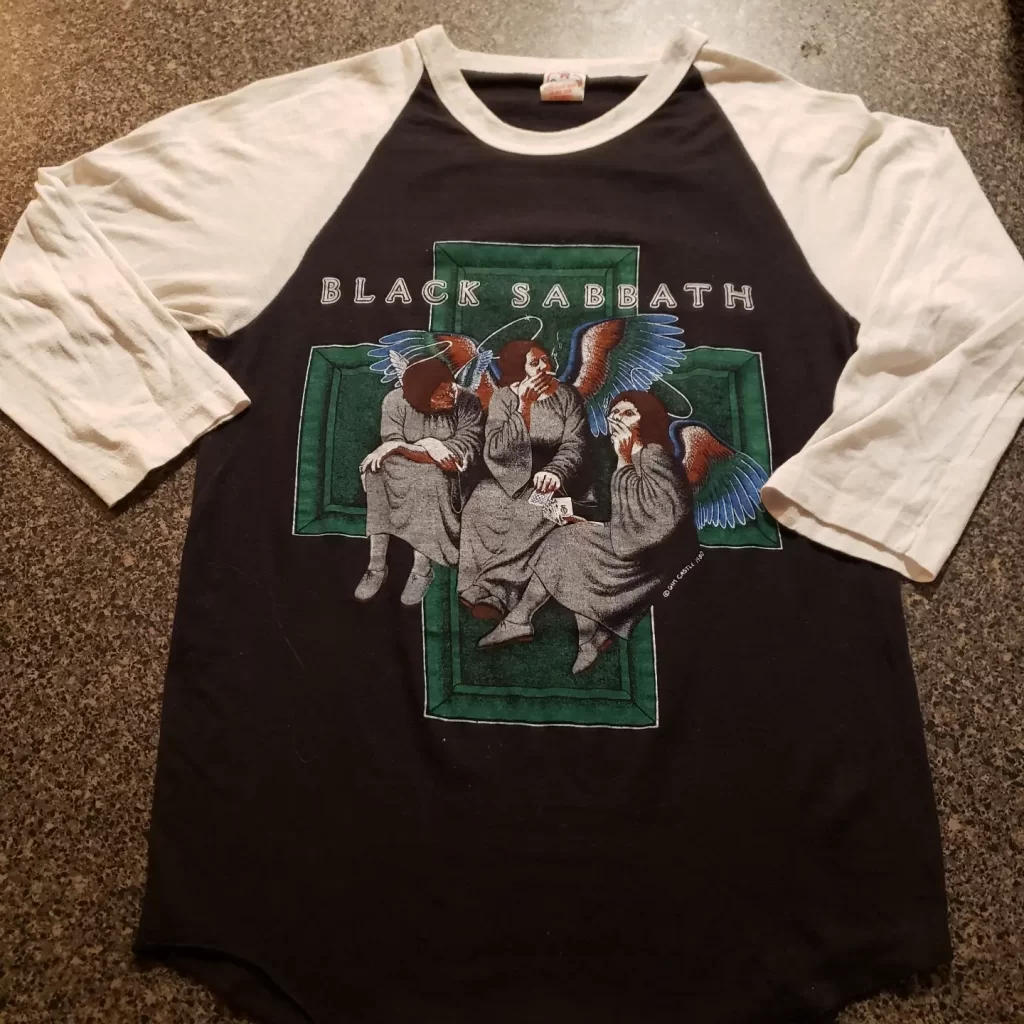 vintage black sabbath heaven and hell tour 1980 jersey front