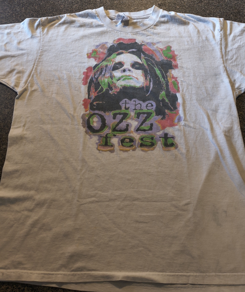 vintage ozzfest 1997 t-shirt front