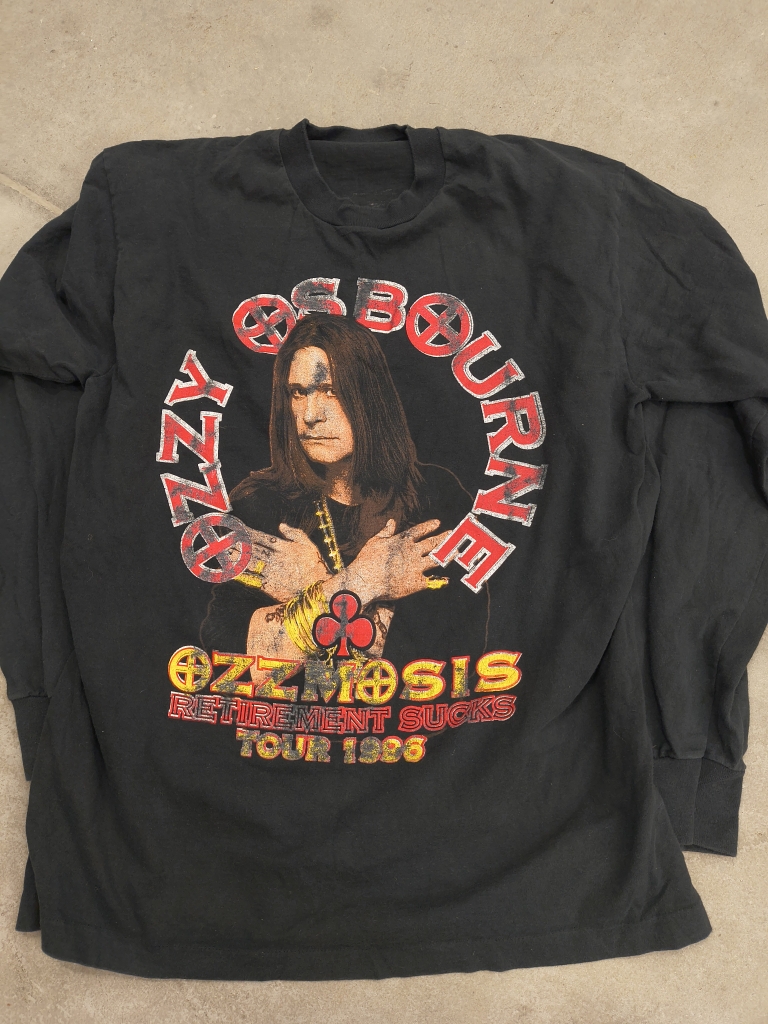 vintage ozzy retirement sucks ozzmosis t-shirt 1996 front