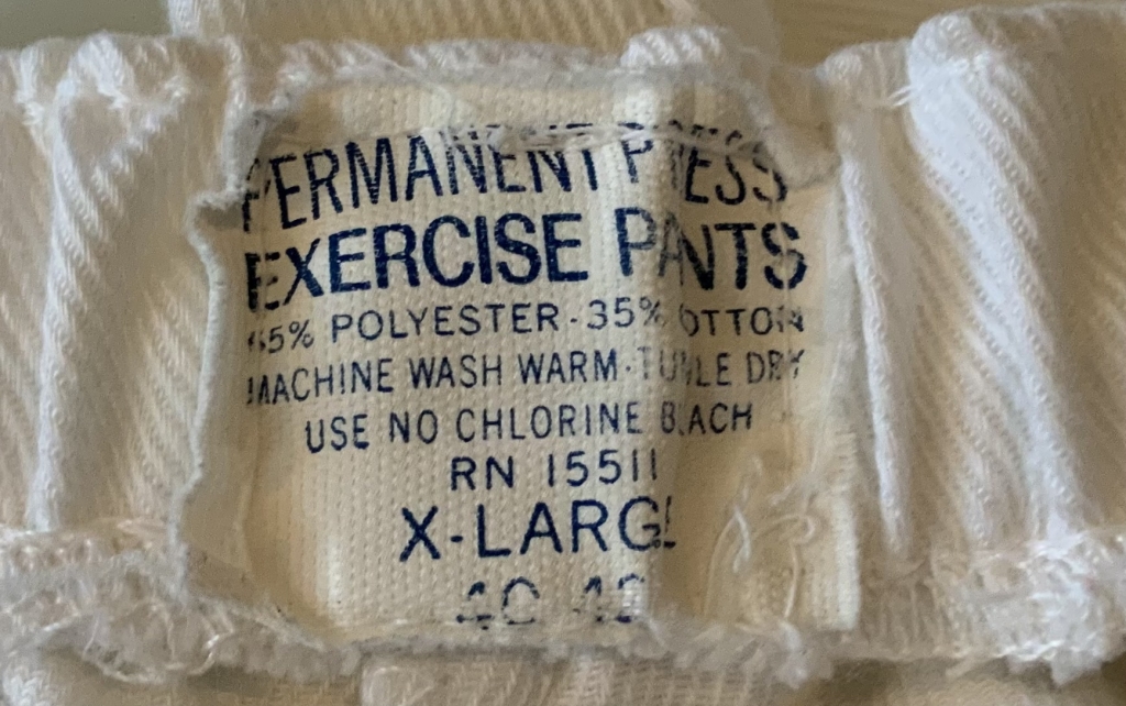 permanent press exercise pants