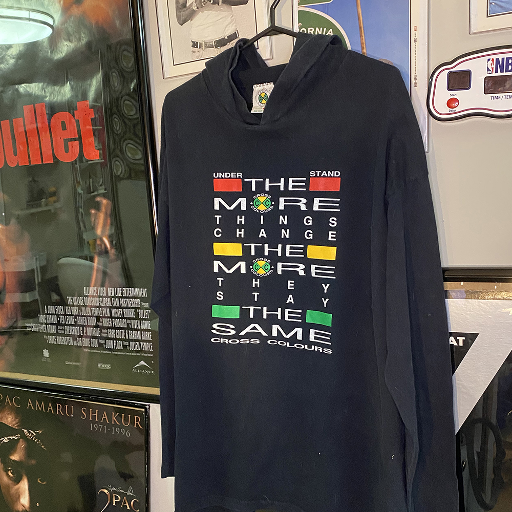 Vintage 1990s Cross Colours Hoodie T-Shirt