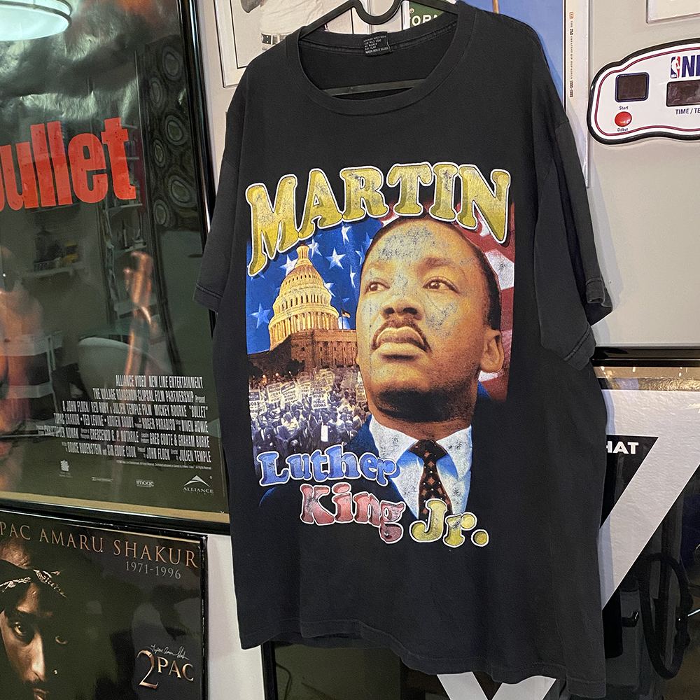 Vintage 1990s Dr. Martin Luther King Jr. Rap T-shirt front