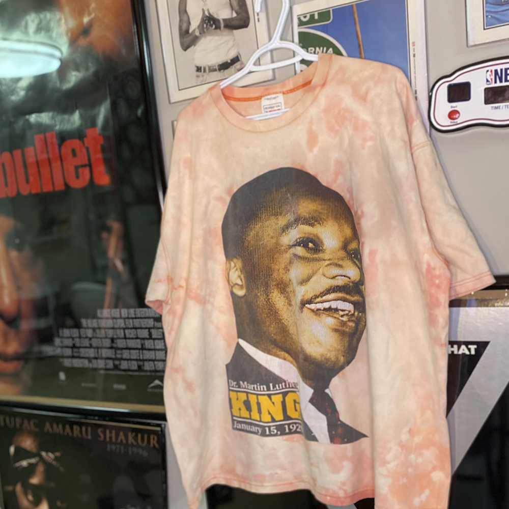 Vintage 1990s Dr. Martin Luther King Jr. T-shirt bleached front