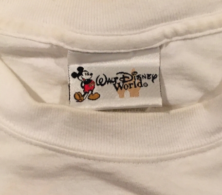 vintage walt disney world t-shirt tag