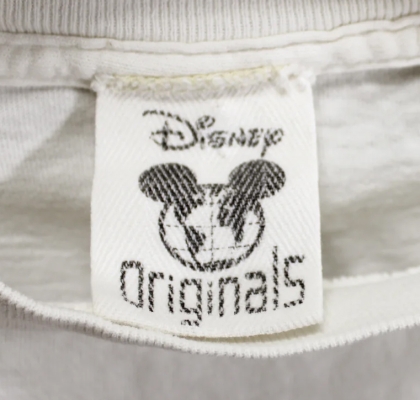 vintage walt disney originals t-shirt tag white