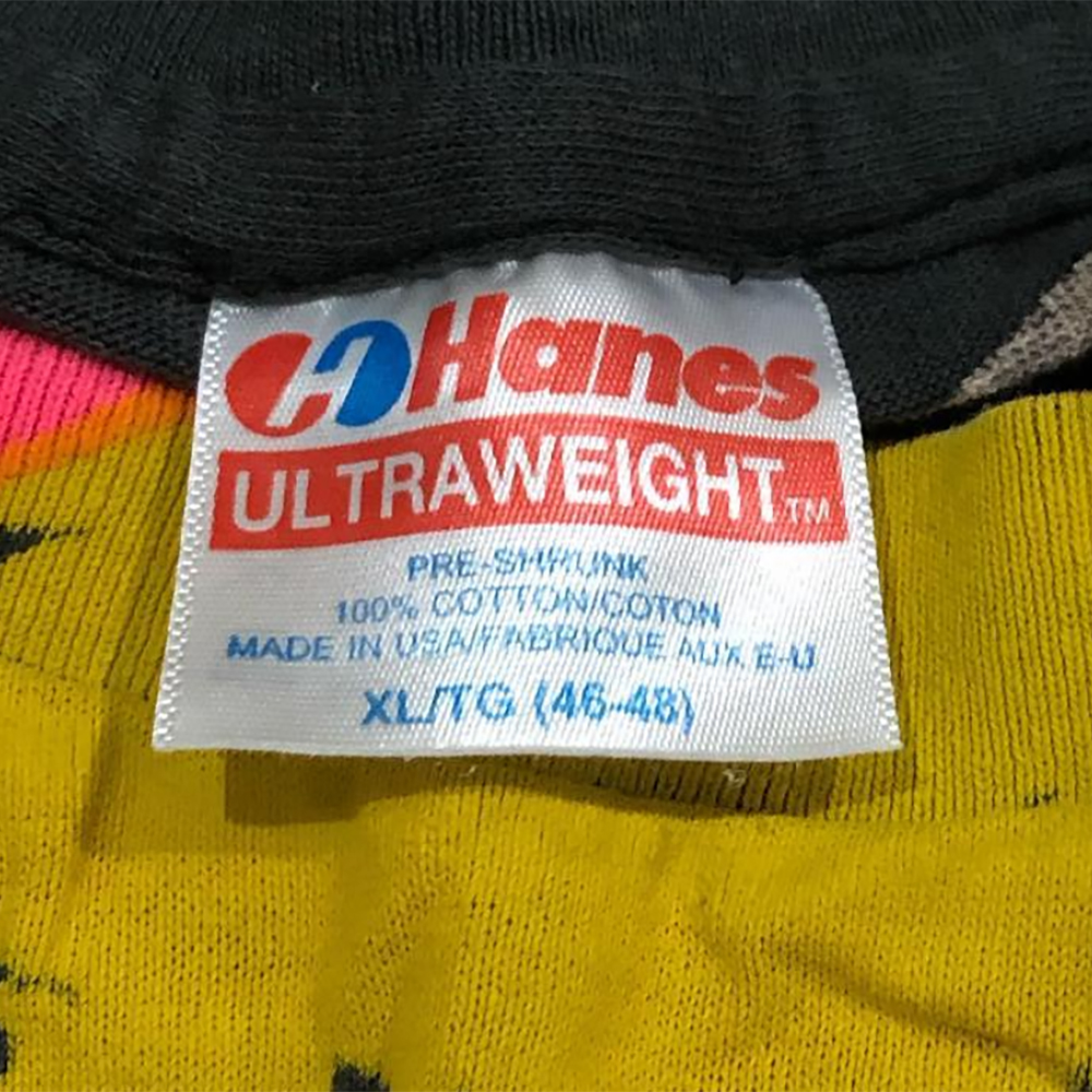 fake hanes ultraweight t-shirt tag