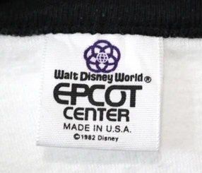 vintage walt disney world epcot center tag square