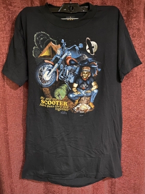 vintage 1987 Bike Week 3D Emblem Davidson T-Shirt