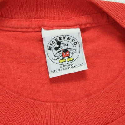 vintage walt disney mickey & co t-shirt tag color