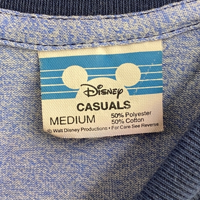 vintage disney casuals t-shirt tag