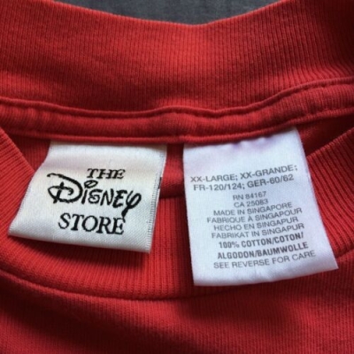 vintage the disney store t-shirt double tag