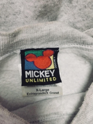 vintage walt disney mickey unlimited t-shirt tag