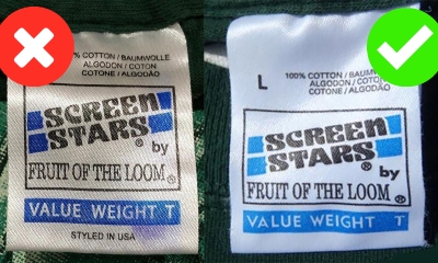 Archive of Fake vs Real Vintage T-Shirt Tags