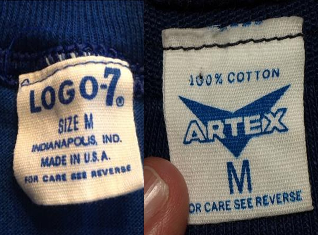 Logo7 and Artex tags sewn in