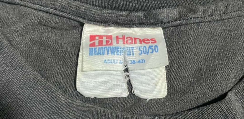 Hanes heavyweight 50/50 tag factory reject ripped