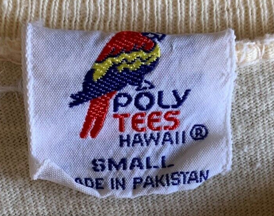 Poly Tees Hawaii Made in Pakistan