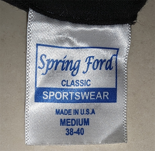 Fake Spring Ford T-Shirt Tag