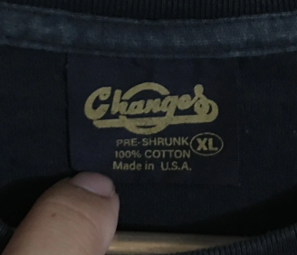 fake changes t-shirt tag