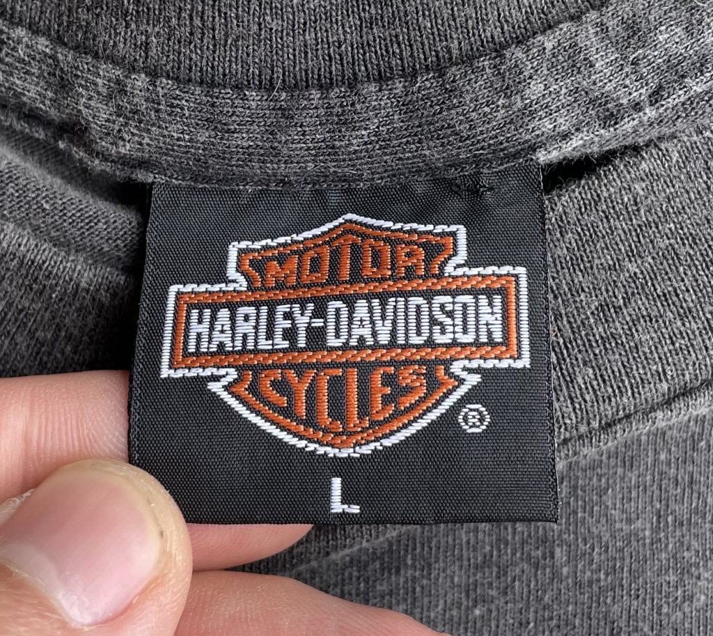 Fake Harley Davidison Cycles T-Shirt Tag