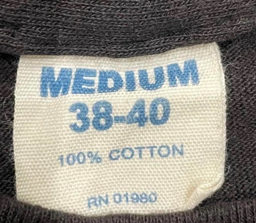 Fake USA Generic T-Shirt Tag