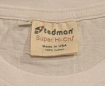 Fake Stedman T-Shirt Tag Super Hi-Cru