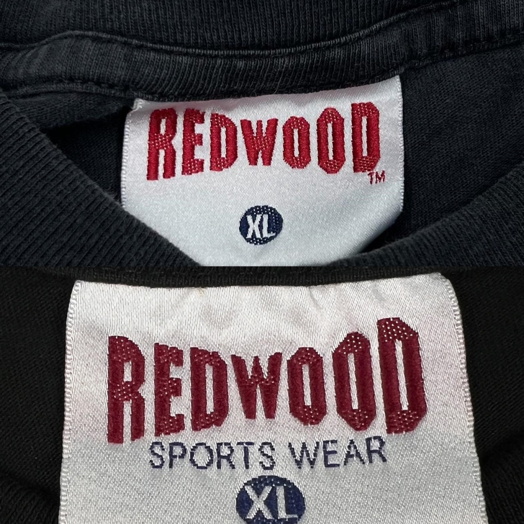 vintage redwood sports wear t-shirt tags