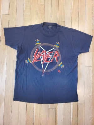 Vintage Slayer Reign in Blood 86-87 Medium T-Shirt Do You Want to Die