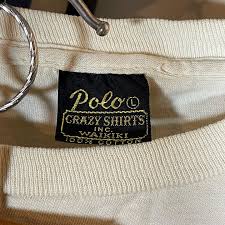 vintage 1970s crazy shirts inc "Polo" tag