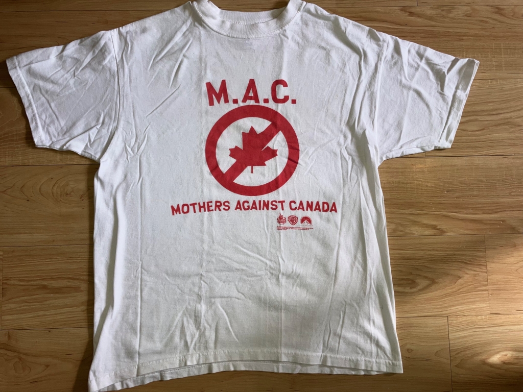 vintage south partk t-shirt 1990s M.A.C. Mothers against canada