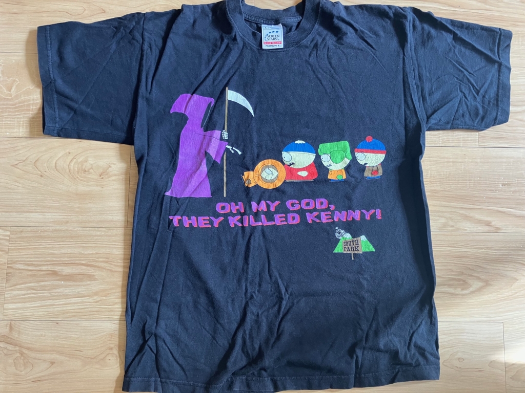 vintage 1990s south park grim reaper oh my god they killed kenny cartman kyle stan