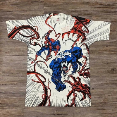 Vintage Carnage t-Shirt Venom All Over Mega Print Shirt Spiderman