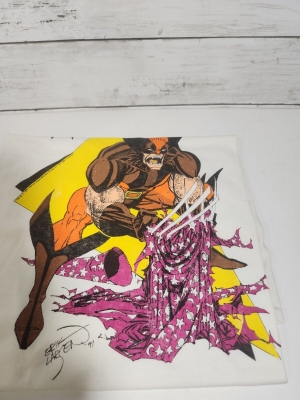 Vintage 1991 New Never Worn Wizard Magazine No 3 Wolverine XL T-Shirt