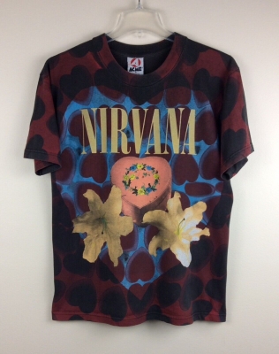 Vintage Nirvana Heart Shaped Box Acme T-shirt