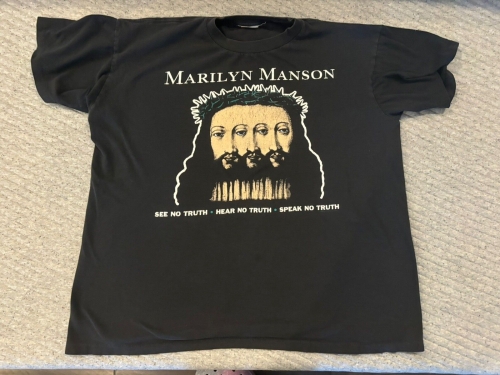 Vintage 90s Marilyn Manson Believe T-shirt XL