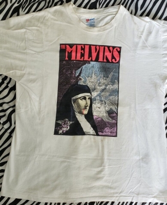 Vintage MELVINS Frank Kozik Nun 93-94 Tour XL Single Stitch T-Shirt
