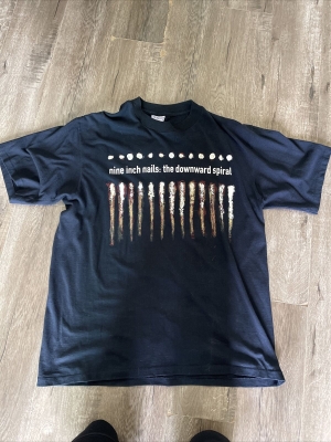 Vintage Nine Inch Nails Downward Spiral NIN Vintage Shirt XL 1994 All Sport