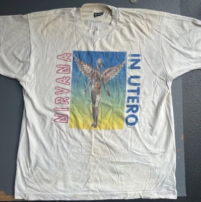 Vintage 1993 Nirvana In Utero Tour T-shirt