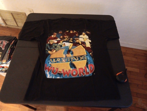 Authentic Wu TANG CLAN WU WORLD WU renegades Rap Vintage T Shirt 1990s size XL