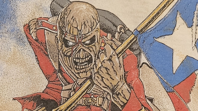 vintage iron maiden texas alamo jersey