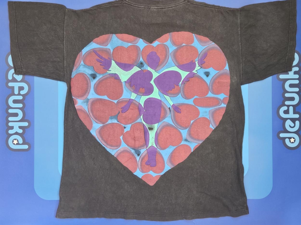 vintage nirvana heart shaped box t-shirt canadian backstage pass variant back
