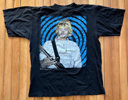 Vintage Kurt Cobain Nirvana T-shirt 1993 vintage Rock Shirts Levelcourt ltd. XL