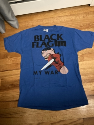 Vintage Black Flag Original 1984 My War shirt UNWORN SST Carducci Collection