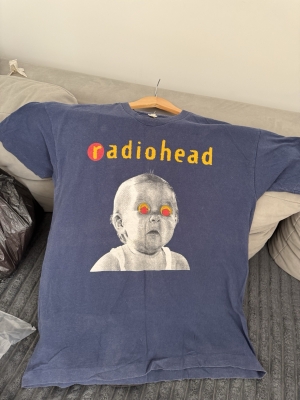 Vintage Radiohead Oneita Power T T Shirt Large Pablo Honey XL